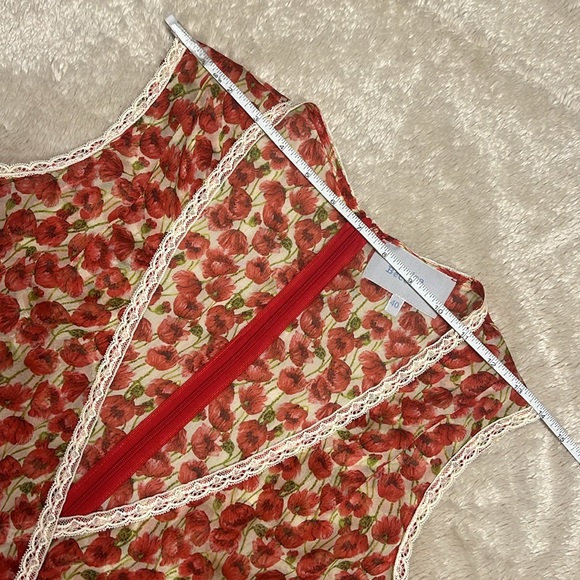 LUISA BECCARIA Micro Poppies Midi Dress - Picture 14 of 17